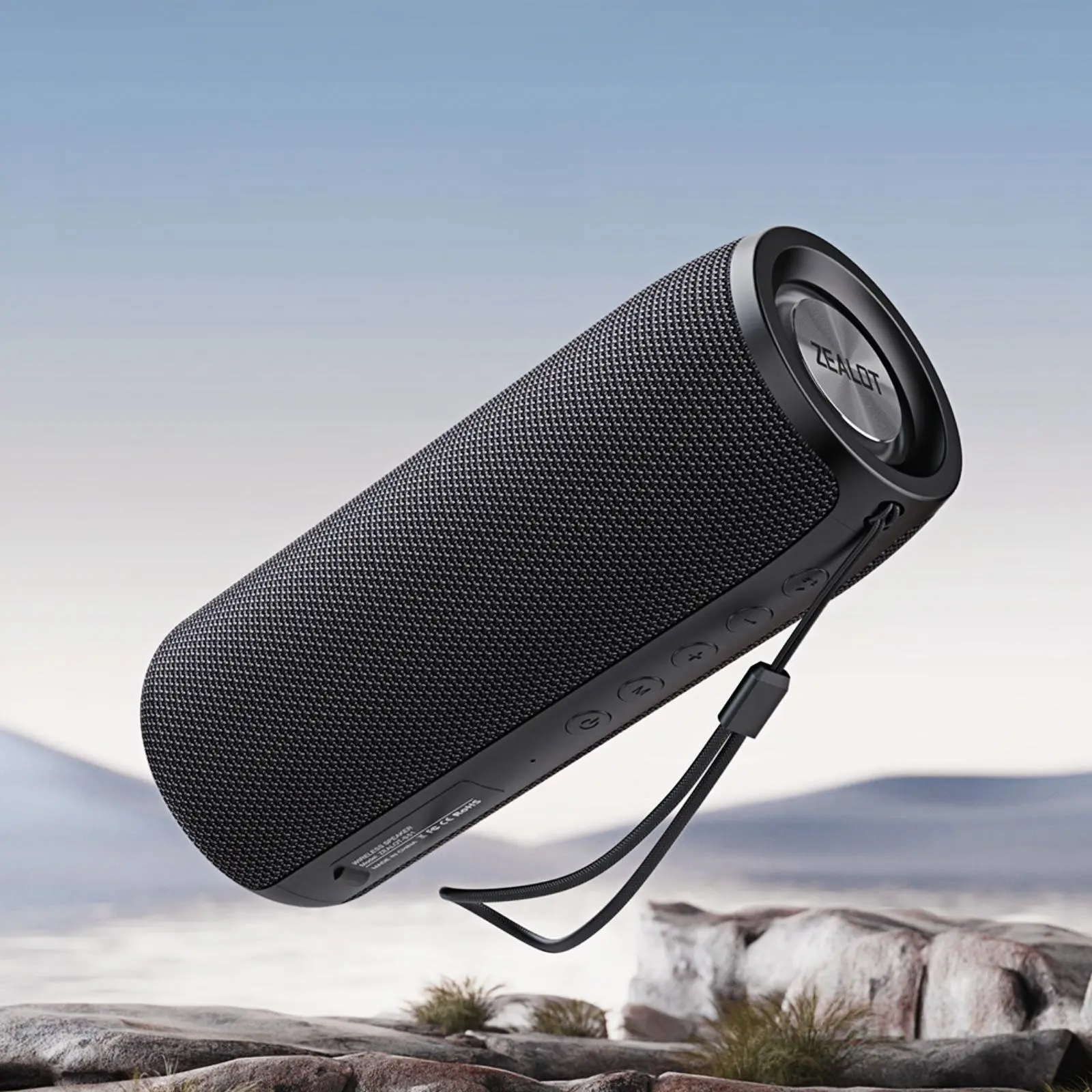 ZEALOT Portable Wireless Speaker, Rechargeable Loud Speaker, 10W Waterproof Speaker with 1800mAh Battery, Bluetooth-compatible Speaker, Portable Waterproof Speakers for Outdoor, Home, Party, Beach, Travel