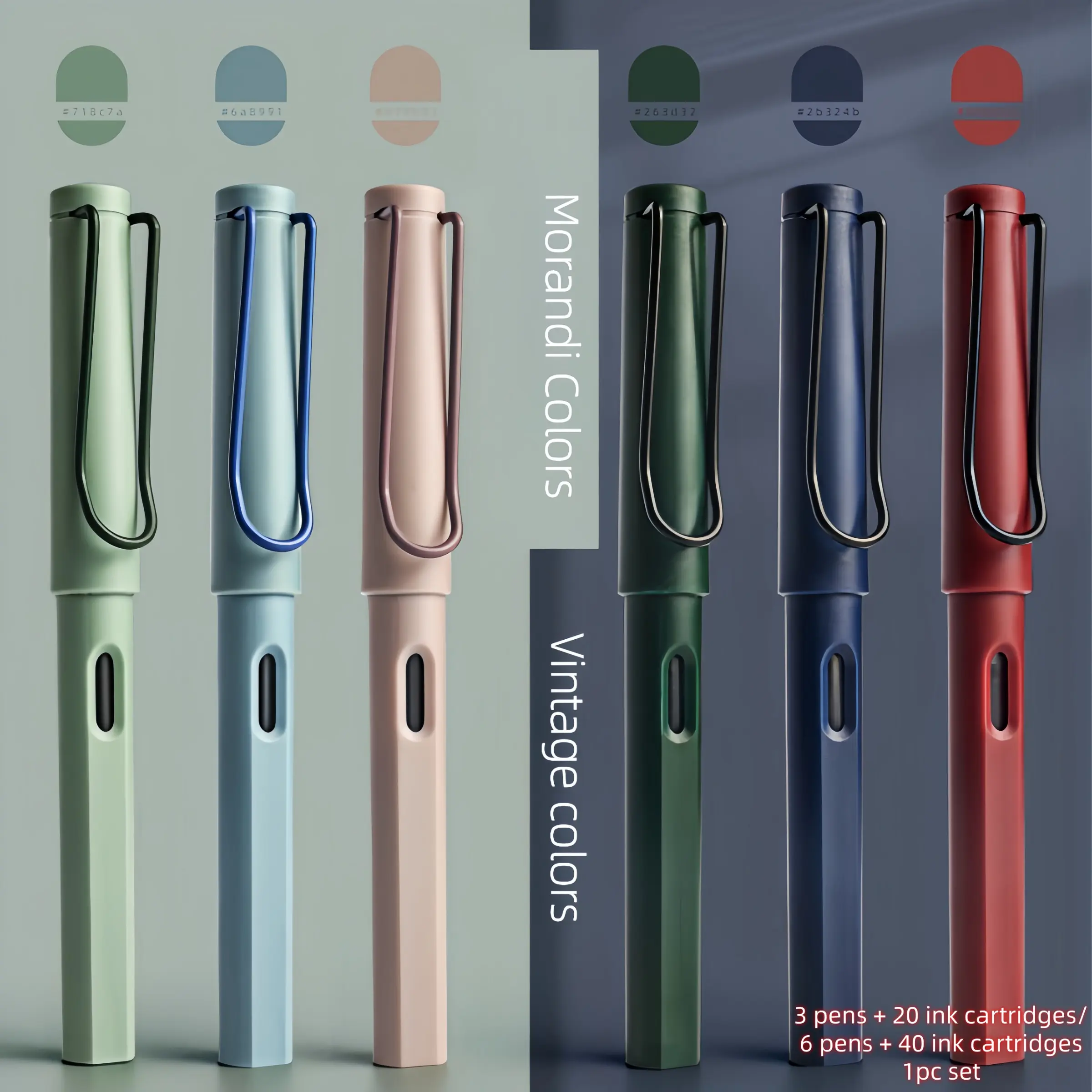 Vintage Collectible Fountain Pen, Novelty Pens, Smooth Writing Pens, Specialty Pen, Office Writing Tool, Ef0.38mm, Includes Refillable Ink, Perfect for Calligraphy & Posture Practice, Ideal Gift for Students & Office