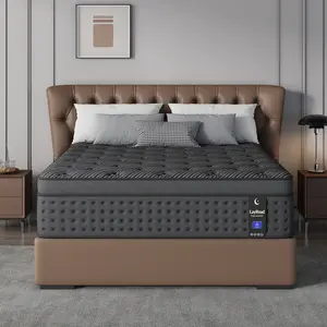 LayRoad 12/14 Inch Twin Full Queen King , Hybrid Memory Foam Mattress in a Box | Pocket Spring + Zoned Support | Soft and Comfortable, Pressure Relief, Medium Firmness, CertiPUR-US Certified(mattresses | queen size mattress | full size mattress)
