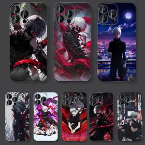 R-Tokyo Ghoul Kaneki Ken Phone Case For Iphone 17 16 15  14 Pro Max  Plus  Max mini Black Shell Cover Case