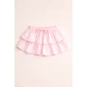 Theme NYC Willow Pastel Pink Satin Skort
