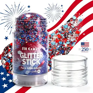 Body painting pomade, party glitter, face and body glitter gel, large glitter, long lasting shine, 8 colors, suitable for festivals, anniversaries, carnivals, disco