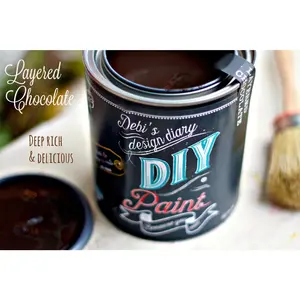 Layered Chocolate DIY Paint