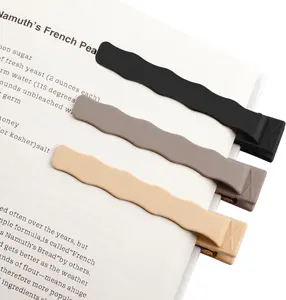 3pcs Automatic Bookmarks, Silicone Book Mark for Reading Women Men Kids, Cute Bookmarkers, Page Holder, Book Accessories