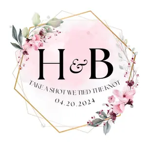 Wedding Custom drink toppers