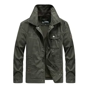 Men's Washed Casual Menswear Coats - 2026 Trendy Long Sleeve Outdoor Work Utility Tops, Breathable Multi-Pocket Loose Fit, Turn-Down Collar, for Hiking and Commuting
