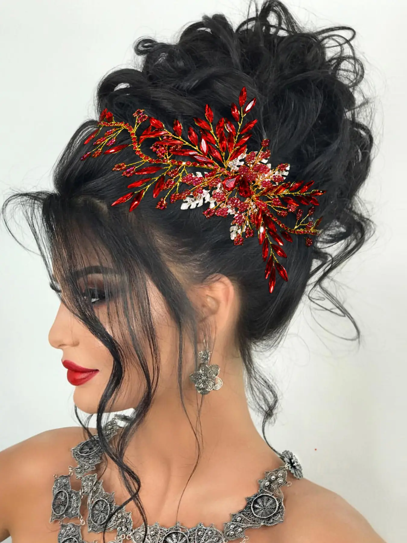 Shiny Handmade Rhinestone Hairband, Versatile Wedding Bride Headpiece, Party Dance Festival Costume Accessory, Elegant All Seasons, Bridal, Crown Design, Bridal Hair Accessories