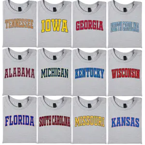 Vintage Varsity College T-Shirt Retro Game Day Football Shirt Sports Fan Graphic Tee Gift For Fans, Sport Grey Tee