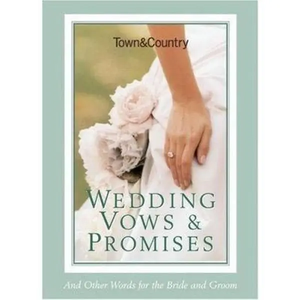 Used Wedding Planning Book - Town & Country Wedding Vows & Promises: And Other Words for Adults (Paperback) by Caroline Tiger, Ideal for Vow Exchange, Engagement, Toast