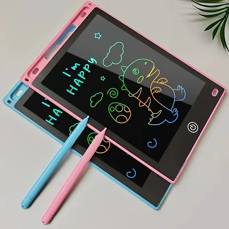 Interactive LCD Writing Board with Colorful Screen Drawing Pen, Battery Powered Educational Toy Gift for Kids Christmas Birthday Halloween Thanksgiving, Digital Writing Tablet, Digital Products