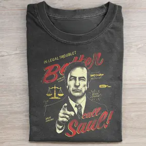 Vintage Need a Lawyer Better Call Saul Graphic Tee - Better Call Saul Movie Shirt - Breaking Bad Series - Saul Goodman, Mike Ehrmantraut, Gus Fring, Walter White, Jeese Pinkman Shirt - Iconic Movie Shirt - Lawyer Shirt