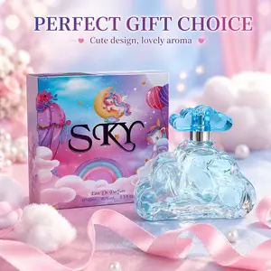 SECRET PLUS SKY Eau De Parfum for Women 3.3fl.oz Citrus Floral Woody Notes Oriental Scent Free from Propylene Glycol Gift-Ready Packaging