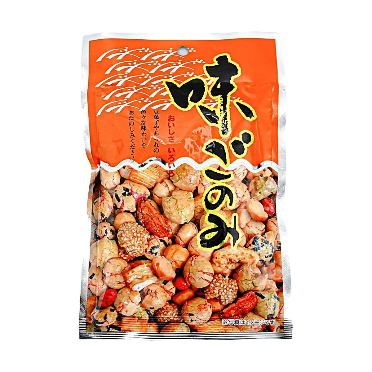 POPPONUTS Japanese Assorted Rice Cracker Snacks - 60g Variety Pack, Savory & Sweet Flavors, Perfect for Snacking