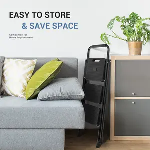 Telescoping Ladder - Sturdy Portable Compact Height-Adjust Ladder, Lightweight Foldable Step Stool for Home Use, Ideal Gift for Father