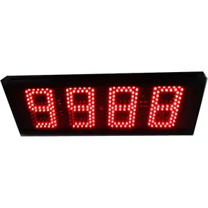 AZOOU 5-inch High Character LED Counter Digital Countdown/up Three Buttons Red Color