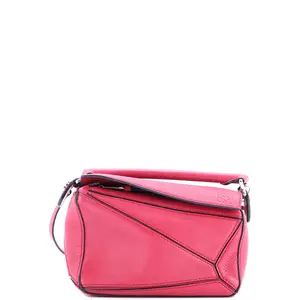 Pre-owned Loewe material Messenger Bags Puzzle Bag Leather Mini by Rebag