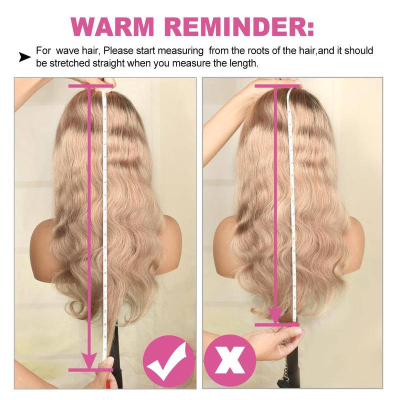 Ombre Ash Blonde Body Wave Lace Frontal Wig Virgin Human Hair Wig 13X6 HD Transparent Lace With Elastic Strap 180% Density Highlight Ash Blonde Milk Tea Colored Wig Natural Hairline For Woman