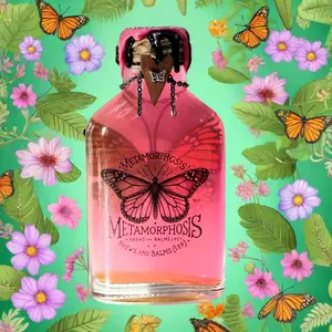 Metamorphosis Monarch Butterfly Potion Prop, Color Changing Liquid Decorative Bottle!