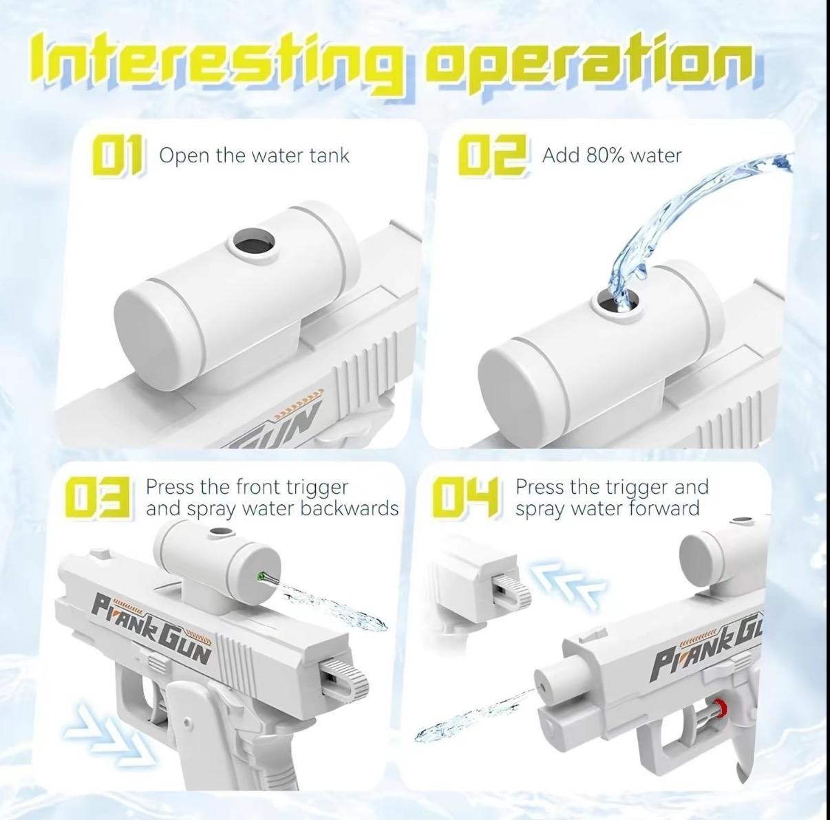 Prank Gun Toy, Creative Double-Sided WaterGun, Water Cannon, Ideal for April Fools' Day &Easter Pranks, Fun Party Accessory, Perfect GiftIdea, Waterblaster