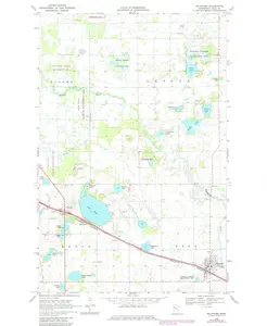 Mcintosh Minnesota USGS Topographic Quadrangle Map, 1969, 1:24000