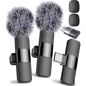 Mini Mic Pro (Latest Model) – #1 Microphone for iPhone & Android, Wireless Mini Microphone, ClearVoice, Noise Cancelling, Lavalier Mic for TikTok, YouTube & Interviews