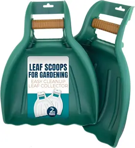 Leaf Scoops and Claws V2.0, 1-Pair (2 Pieces), Sturdy  Grip Leaf Rake, Large Hand Held Garden Rake Grabbers for Leaf, Garden Claw for Lawn Grass Removal