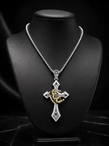 [2025 New Products] Crown Dainty Cross Necklace, Religious Necklace, Faith Necklace, Personalized, Versatile, Cross Chain Design, Stylish Design Necklace