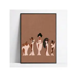1pc Cartoon Muses Wall Art Print: Hercules Poster For Living Room, Bedroom, Office, Kitchen, Bathroom Art Deco, Modern, Retro, Vertical, Indoor Use, Canvas, Spring, Winter, Ink Art Frameless Poster