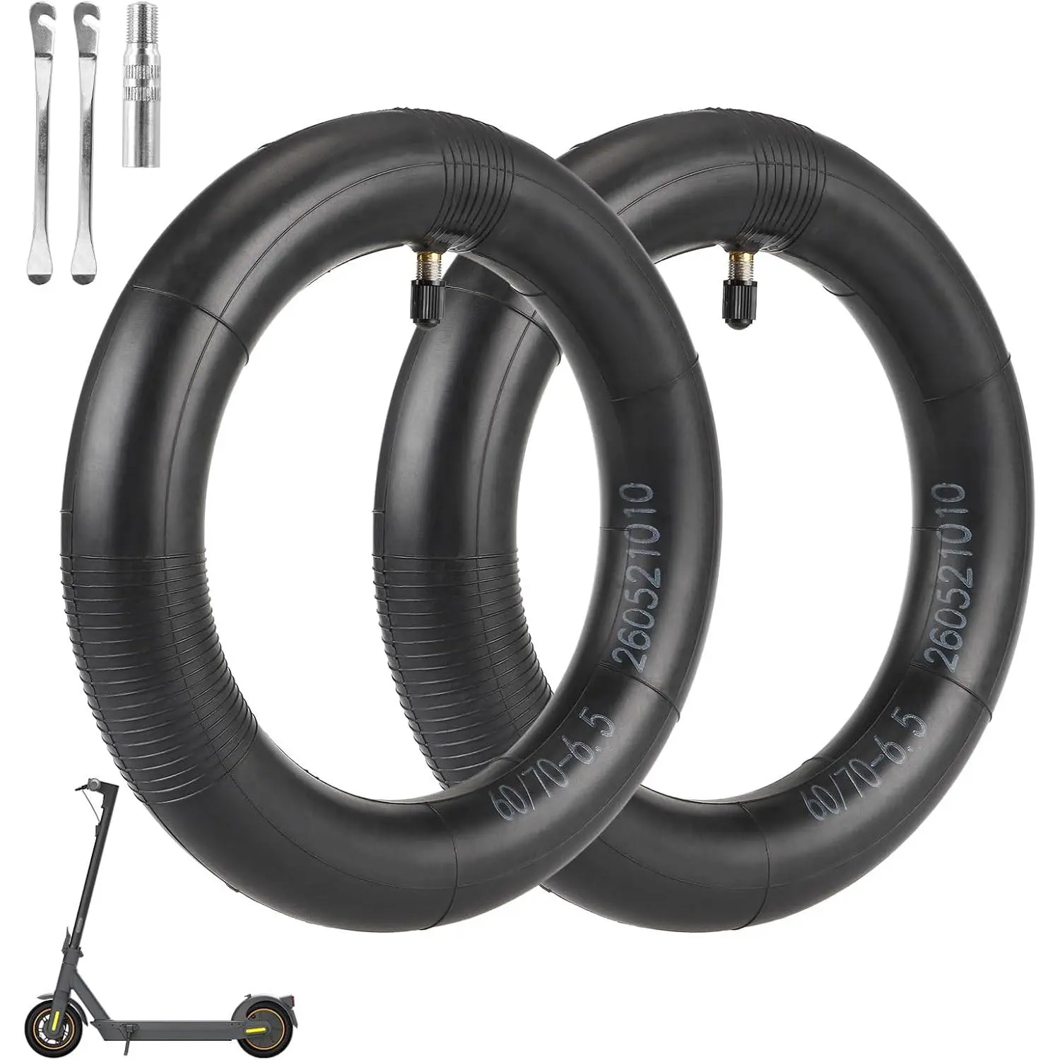 scooter tire tube 10 inch inner tube scooter replacement straight vavle for ninebot max g30 g30d g30lp g30e gotrax segway, Fits Ninebot Max, Scooter Wheels