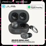 JBuds Mini ANC True Wireless Earbuds, Active Noise Cancelling, Spatial Audio, iOS Find My, Bluetooth 6, IP55 Water Resistant, iOS and Android by JLab Light Weight Earbud True Wireless Earphones