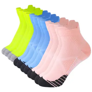 STANDWAY Low Cut 6 Pairs Compression Socks - Women & Men,Anti-Fatigue Ankle Support For Runner And Sports