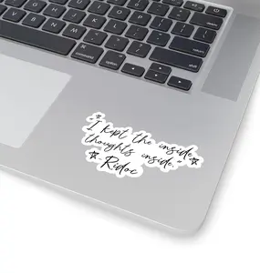 I Kept The Inside Thoughts Inside Sticker, Quest Squad, Bookish Sticker, Book Lover Gift, Onyx Storm Stickers