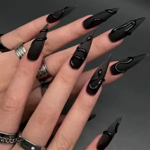 Gothic Snake Acrylic Nails