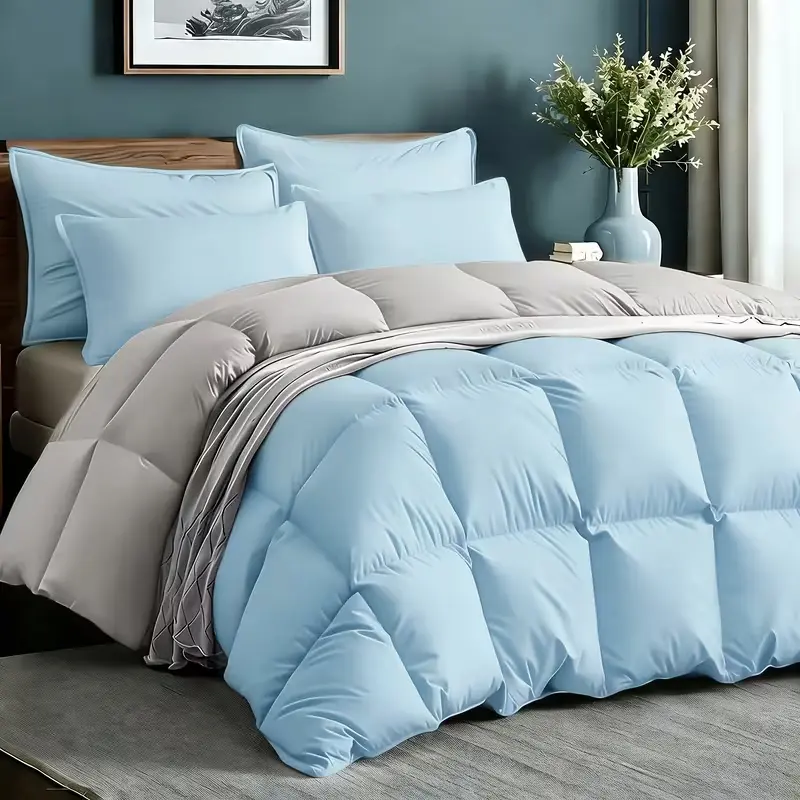 2/3-Pcs Cooling Cloud Bed Comforter Set, Twin/Large/Extra-Large Sizes, mellow comforter，Double-Sided Cold Tech Microfiber, Lightweight Breathable Durable, Machine Washable, Bedroom Decor, Set Includes 1 Comforter + 1/2 Pillowcases, Feel Cosy, Cozy Setup