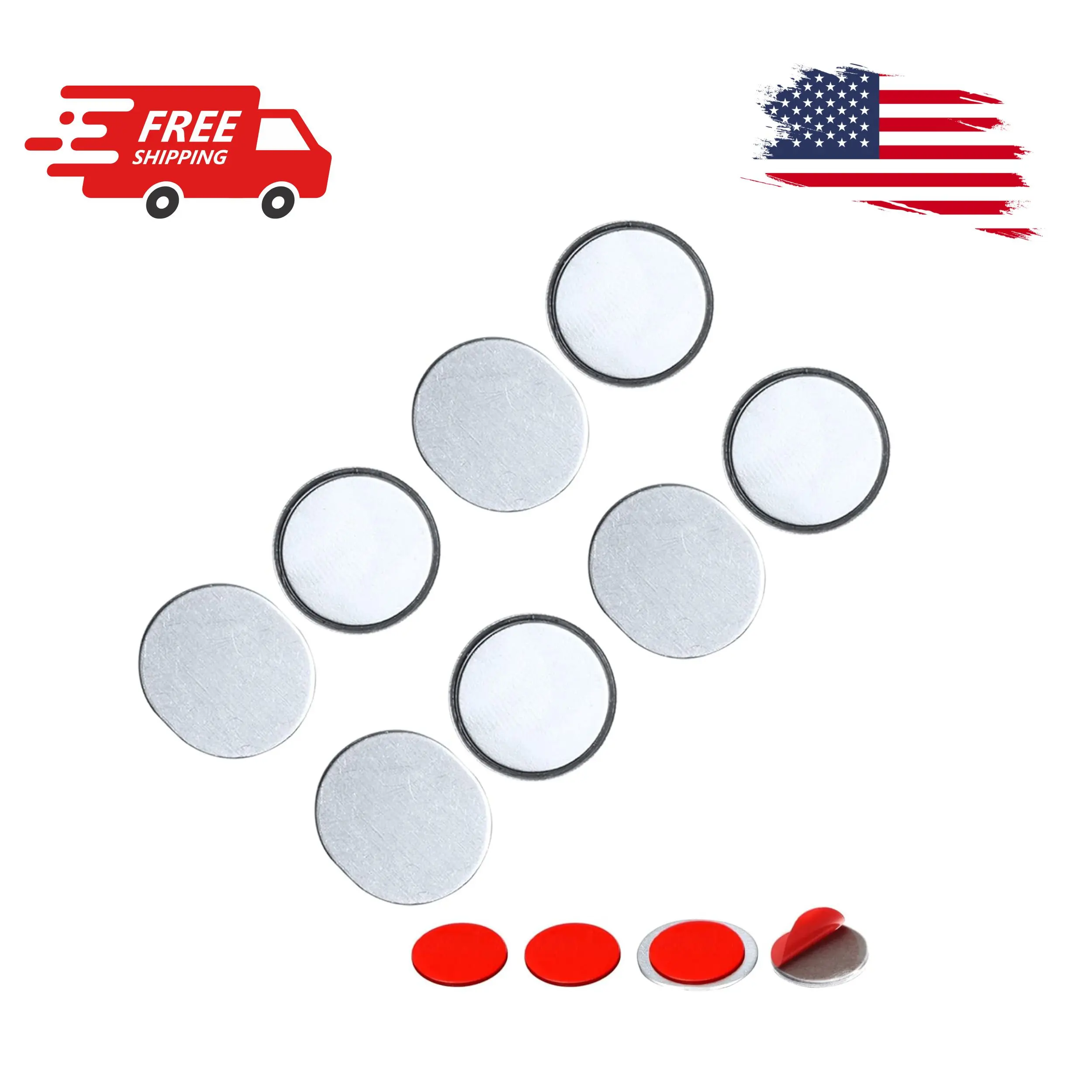 Magnetic Door Catch Ultra Thin Cabinet Magnets Stainless Steel Drawer (4 Pack)