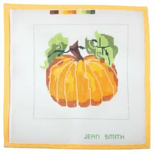 Pumpkin Needlepoint Canvas 13 Mesh Summertide Stitchery