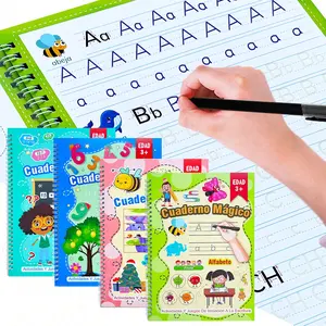 Teeny Baby Spanish Language Learning Workbook, Tracing Preschool Books, Immersive Play for Kids Aged 3+, Math Letters Drawing, Four Options Available