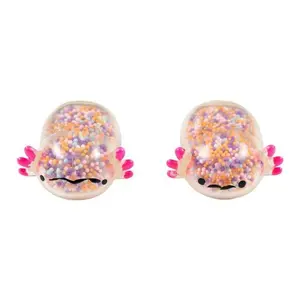 3 pack Axolotl Foam Bead Squeeze Toys plus Bonus Squishy Bracelet