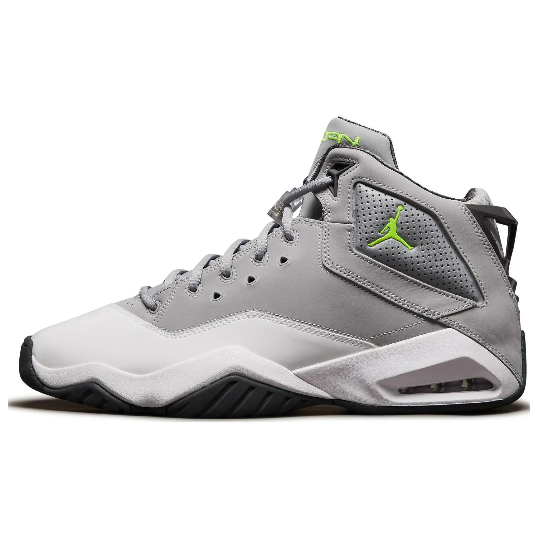Jordan B'Loyal Triple Black Versatile Cushioned Breathable Mid Top Basketball Shoes Men's Grey 315317-017
