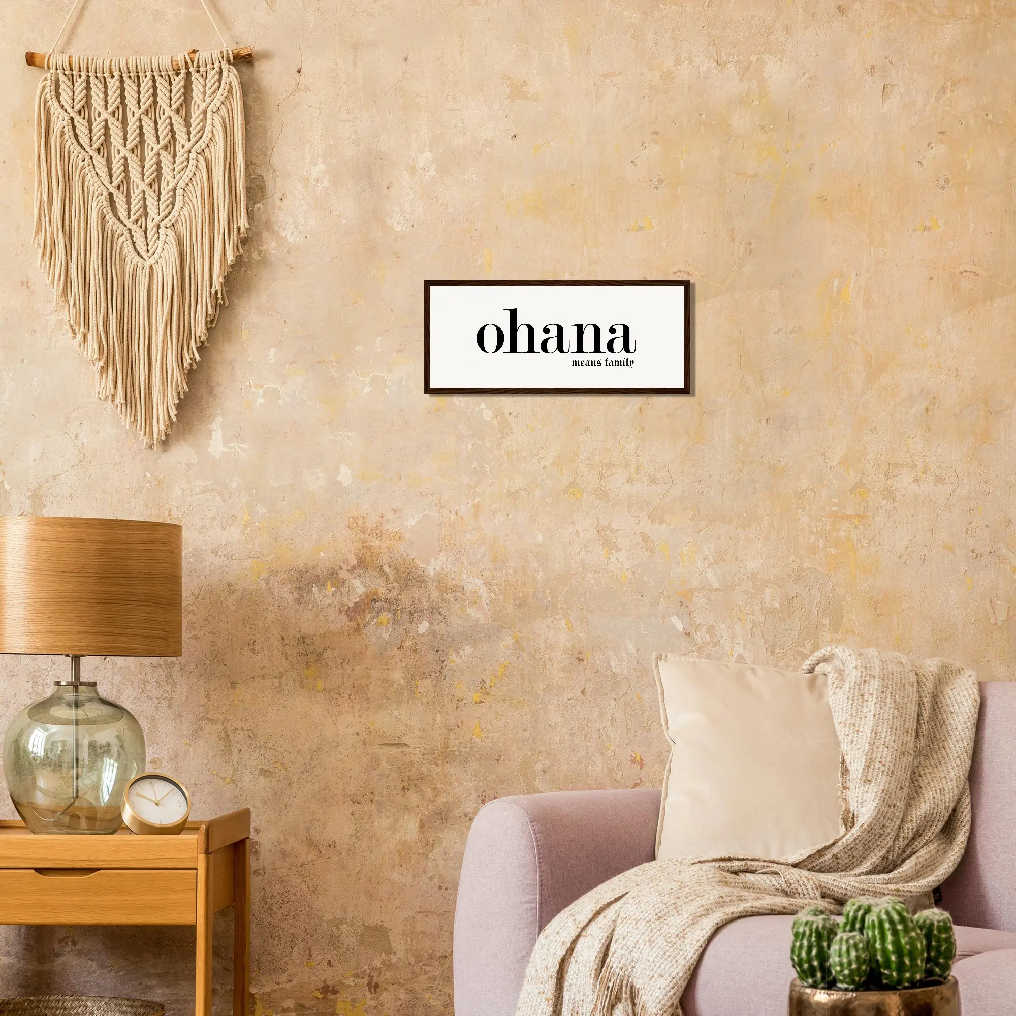 Ohana Means Family Poster, Lilo and Stitch Quote Wall Art, Disney Nursery Decor, Framed Movie Quote Sign, Gift for Disney Lovers
