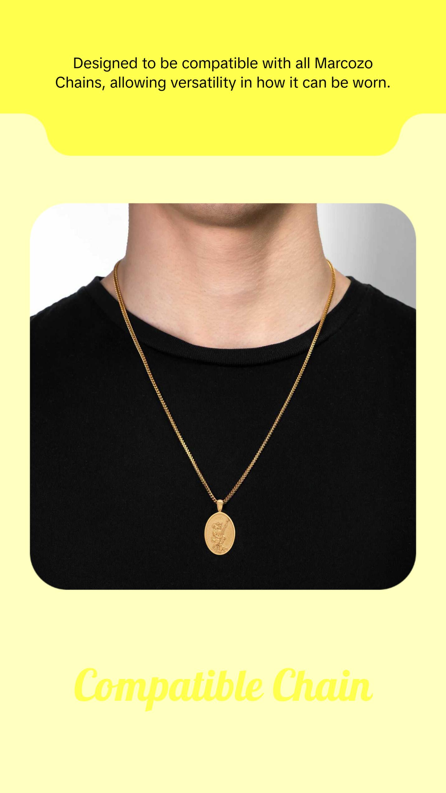 St. Christopher Pendant - Gold