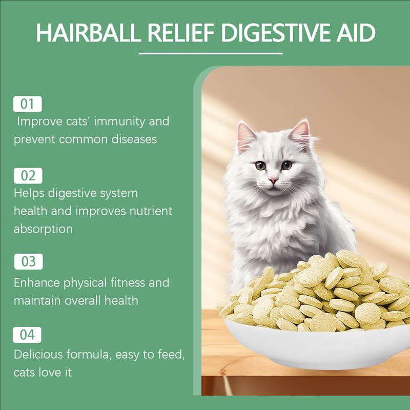 Cat Grass Tablets - Care for Pet Health - Specialized for Cats and Dogs - Absorb Nutrients - Rich in Dietary Fiber Tabletslitter pellets, spray, litter tray, litter box, removal