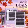 B&Q 70D+90D Eyelash Cluster Kit, 280pcs Ultra-Soft Wispy D-Curl Cosmetic False Lashes (0.05mm, 10-18mm) with Lash Glue, Bond & Seal for DIY Salon-Look Waterproof Long-Lasting Makeup #TikTokShopFallDealsForYou
