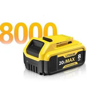 8000mAh 20V Lithium-ion Battery Pack for DCB200 DCD/DCF/DCG/DCS Series - High Capacity & Quality Cells, CE FCC RoHS Certified
