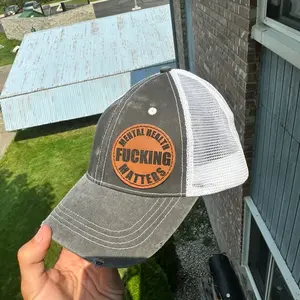 Mental Health Fn Matters Baseball Cap Hat with Lesther Patch