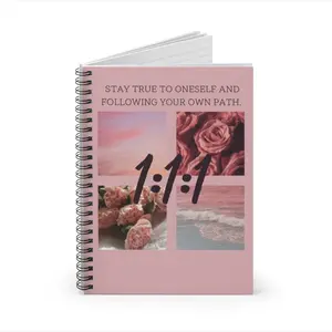 111 Angel Number Journal PINK AND MAROON