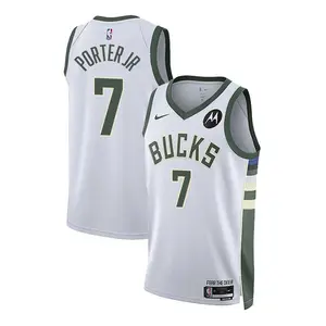 Nike 2022 Association Edition Kevin Porter Jr Milwaukee Bucks Swingman Jersey