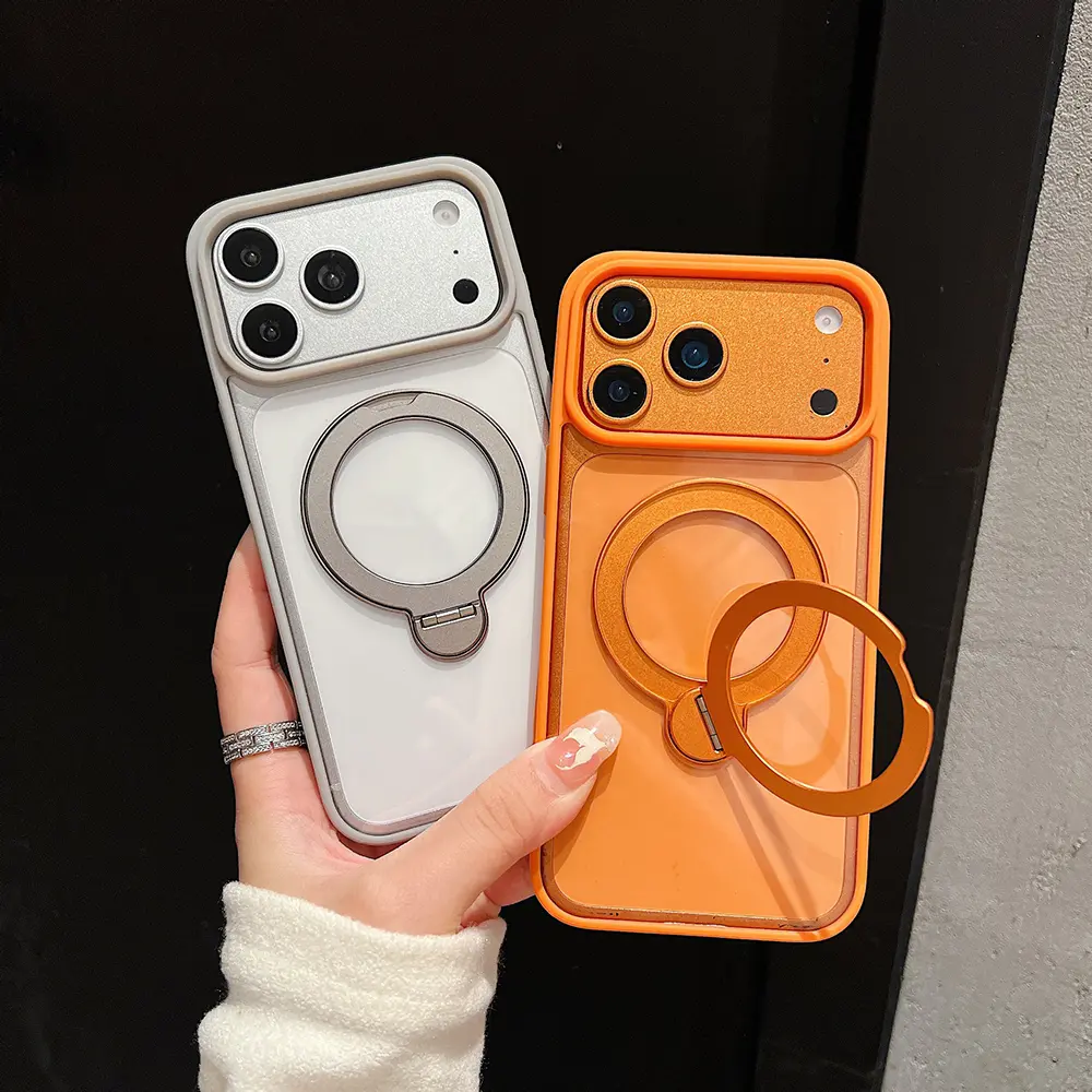 Magnetic Shockproof Phone Case with Ring Stand for iPhone 12 13 14 15 16 17 18 Pro Max Plus