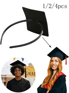 1/2/4pcs Graduation Cap Liner Headband, Secure Fit for Graduates, Women, Students, Keeps Hairstyles in Place, Essential Hat Accessory, Grad Cap Headbands