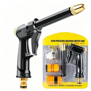 Mothersdaygift Household High-Pressure water gun, Pressure Washer Handheld, car wash sprayer, Car Detailing, kitchen and bathroom cleaning tool, garden long pole nozzle, long handle washing artifact, gardening irrigation and watering tool